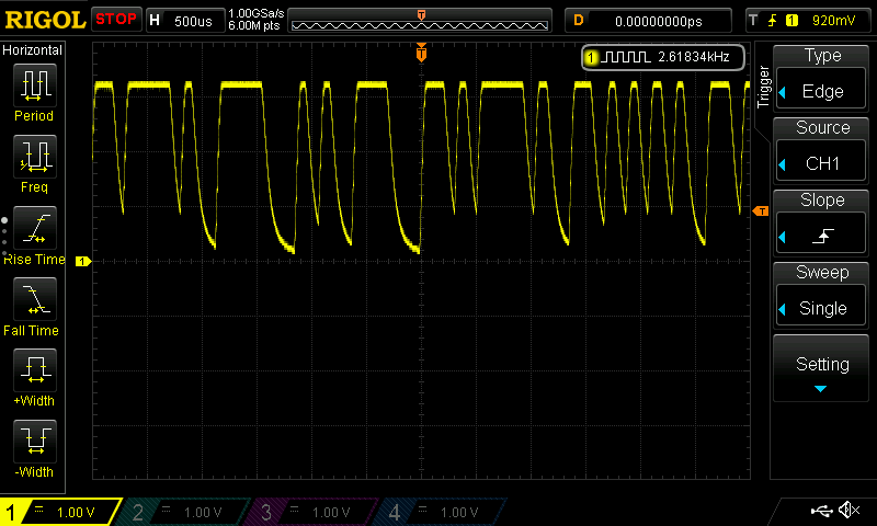 Output of opto-isolator